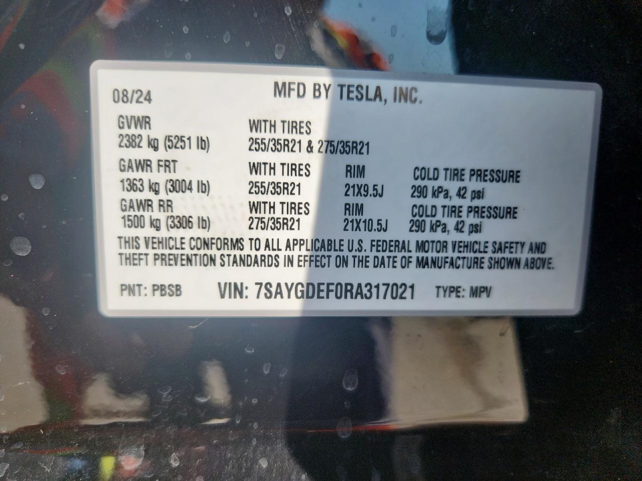 2024 TESLA MODEL Y