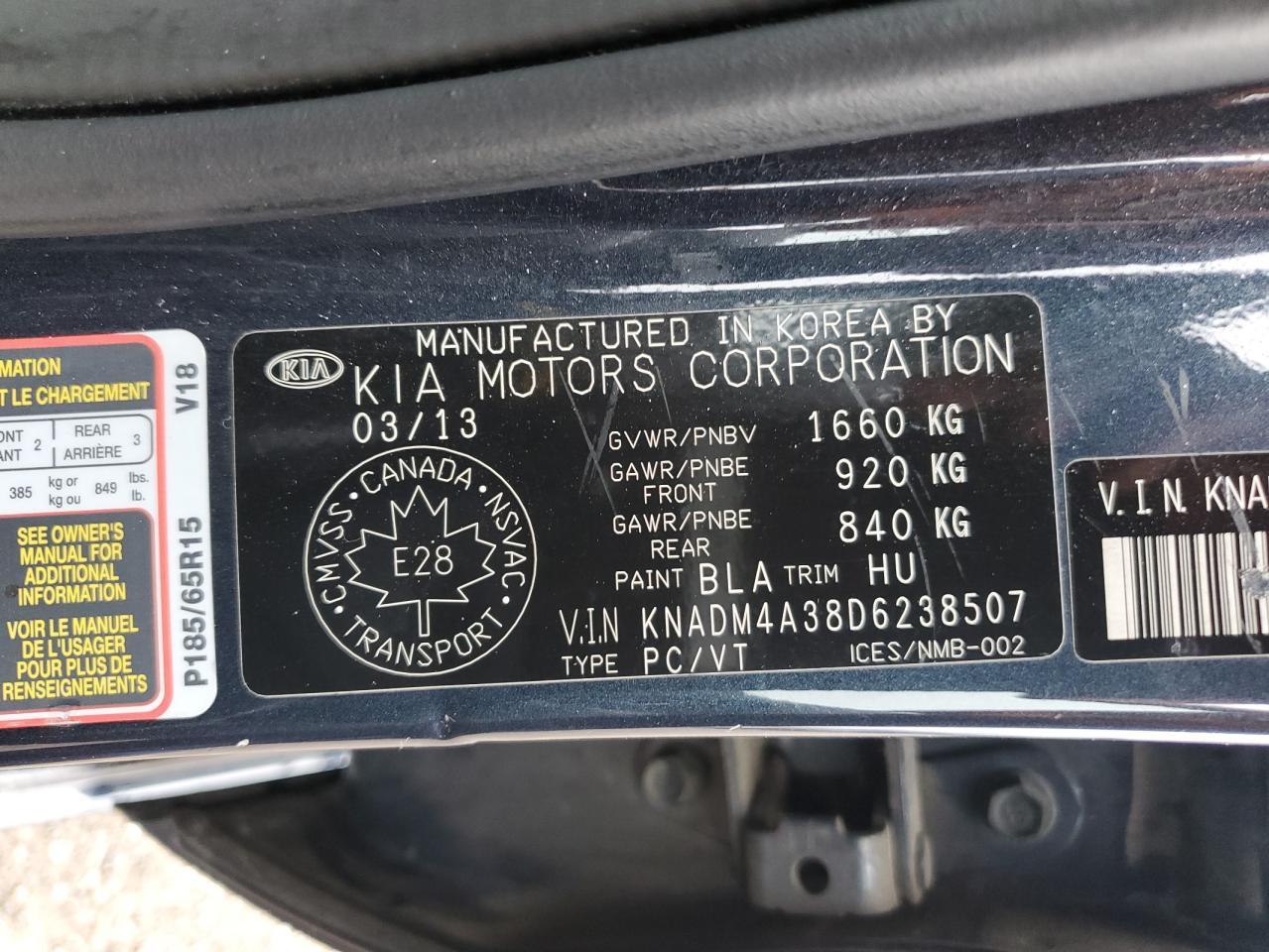 2013 KIA RIO