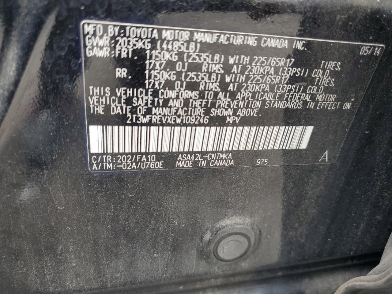 2014 TOYOTA RAV4