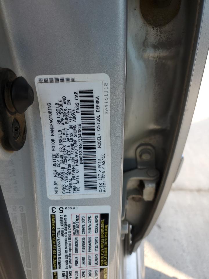 2007 TOYOTA COROLLA
