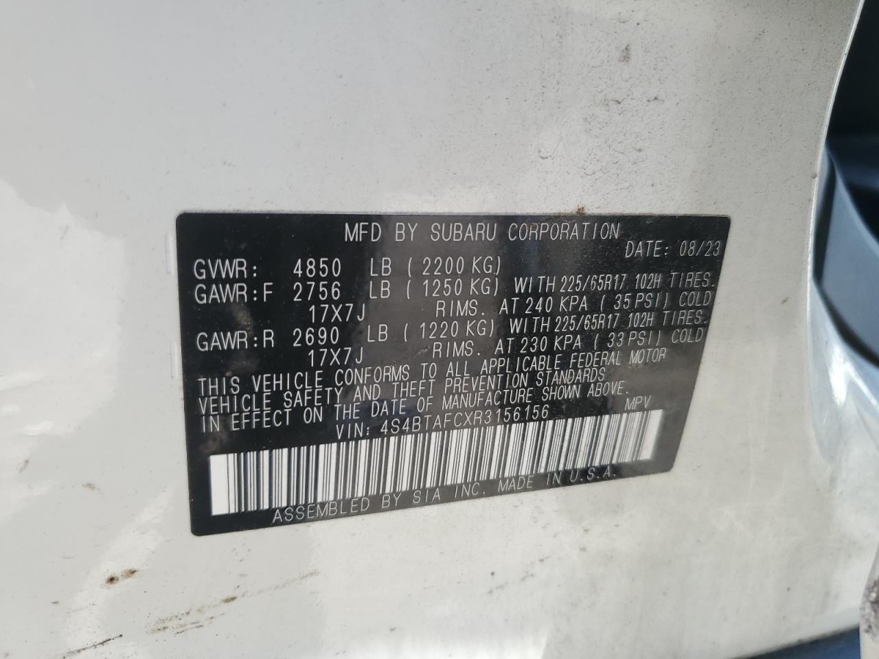 2024 SUBARU Outback