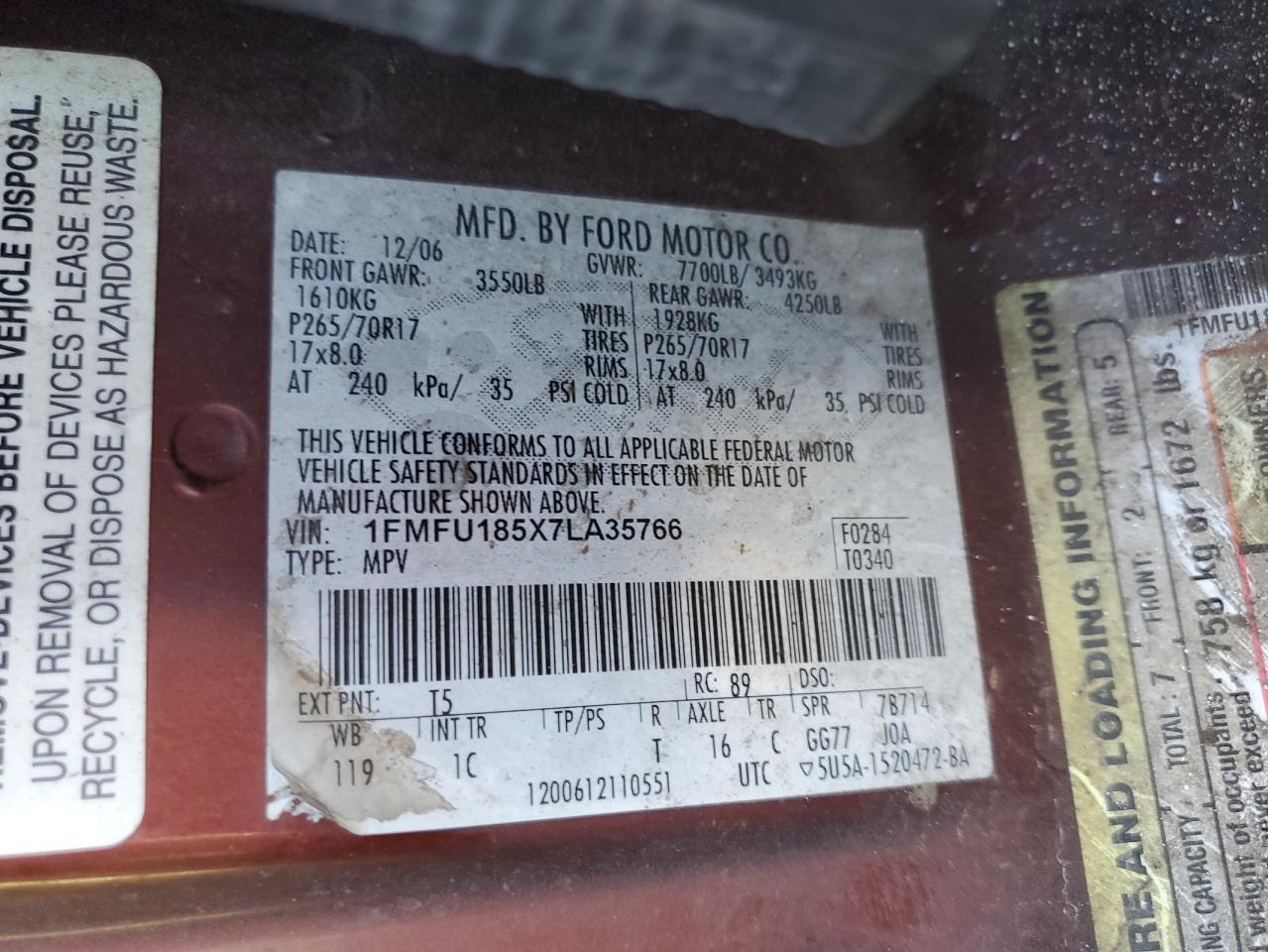 2007 FORD Expedition