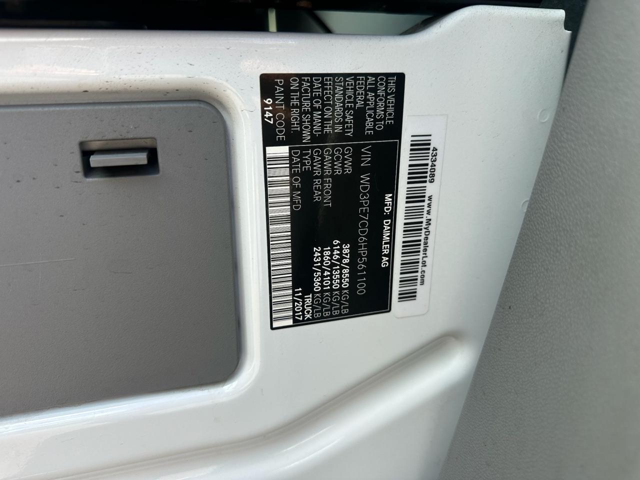 2017 MERCEDES-BENZ Sprinter