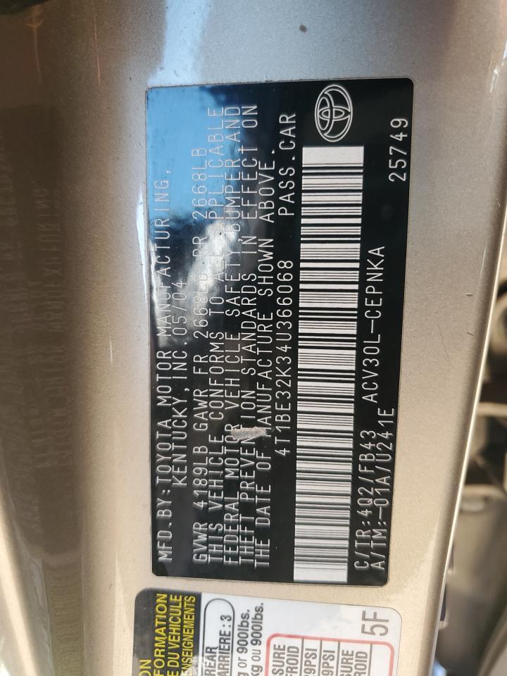 2004 TOYOTA CAMRY