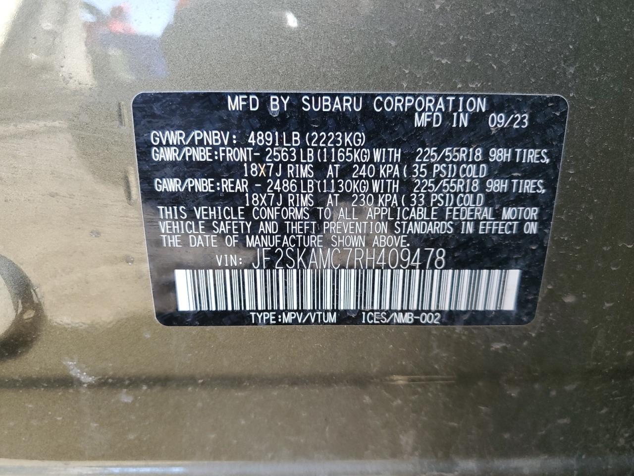 2024 SUBARU FORESTER