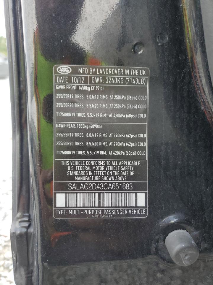 2012 LAND ROVER LR4