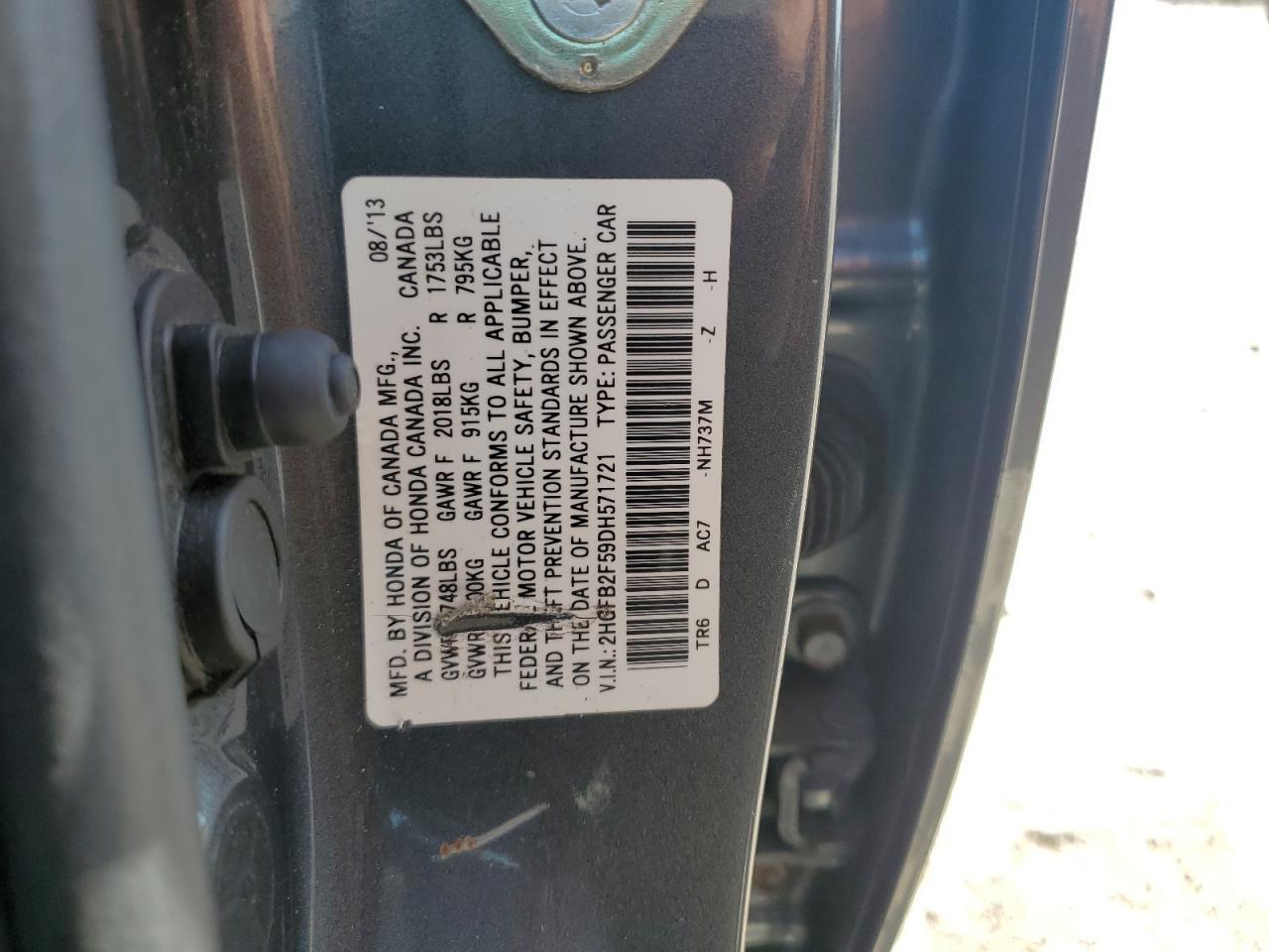 2013 HONDA CIVIC