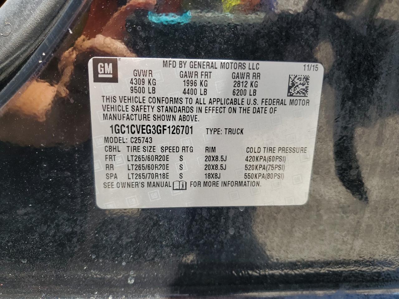 2016 CHEVROLET Silverado
