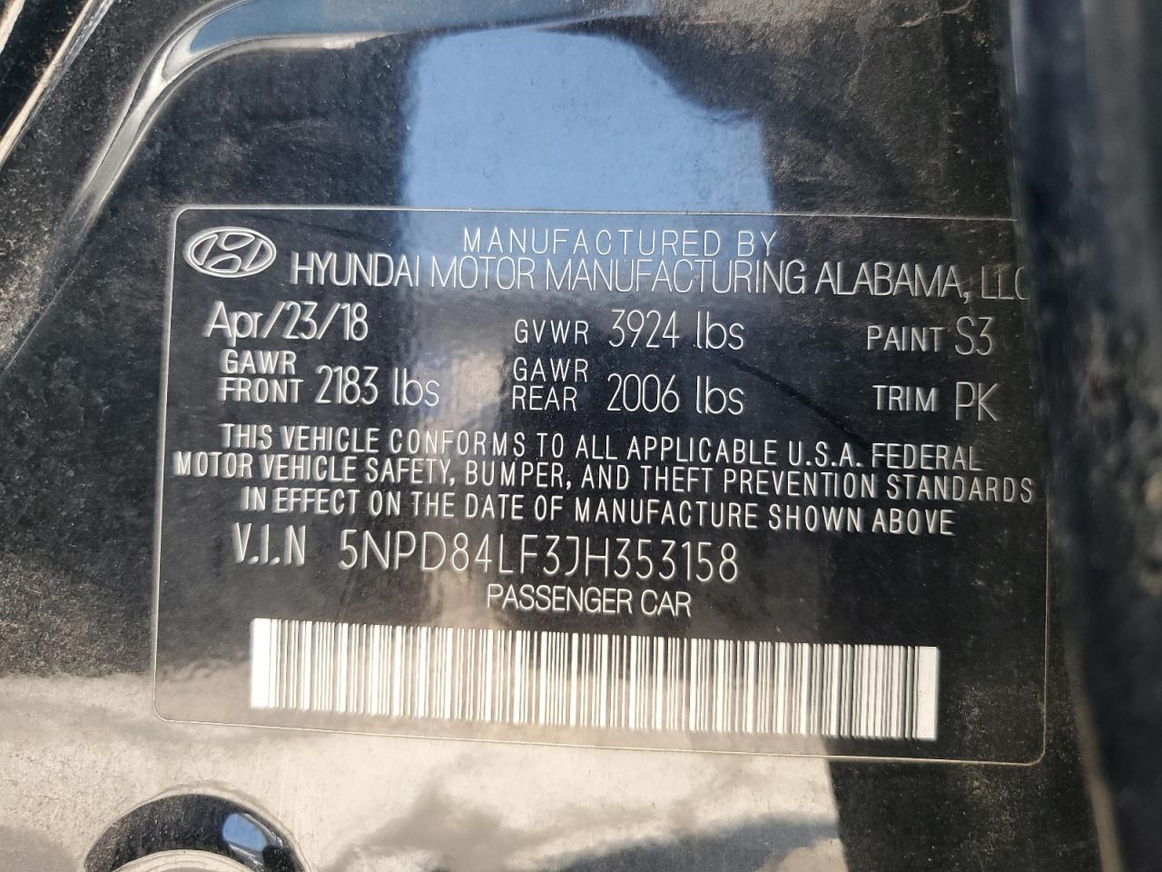 2018 HYUNDAI ELANTRA