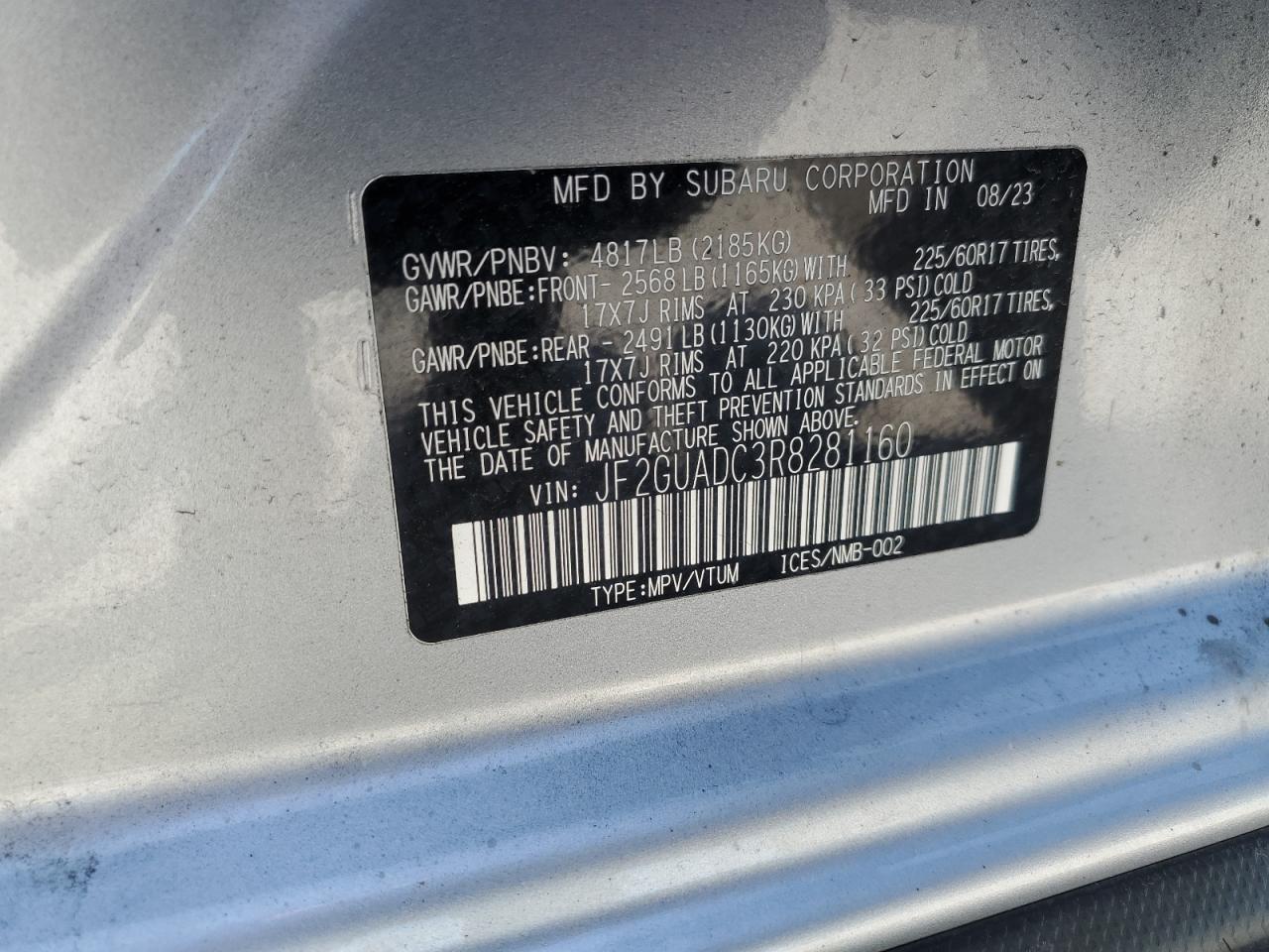 2024 SUBARU Crosstrek