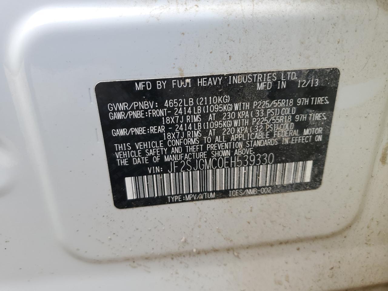 2014 SUBARU FORESTER
