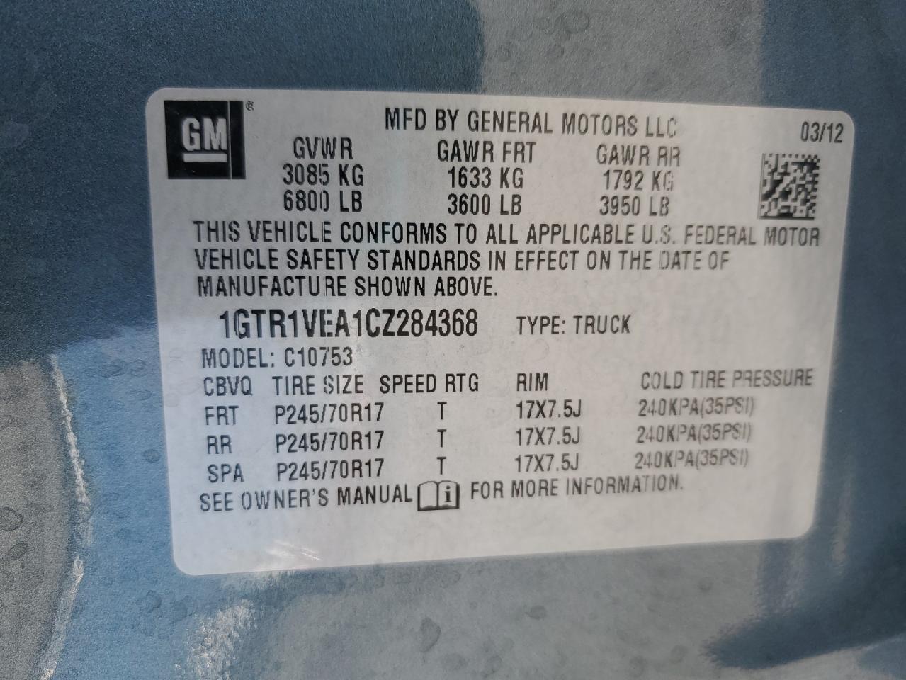 2012 GMC Sierra