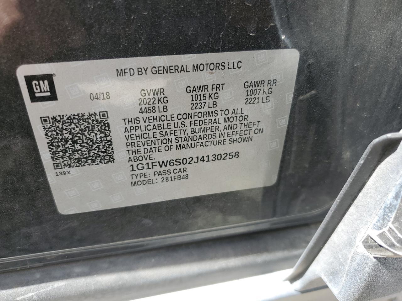 2018 CHEVROLET Bolt EV