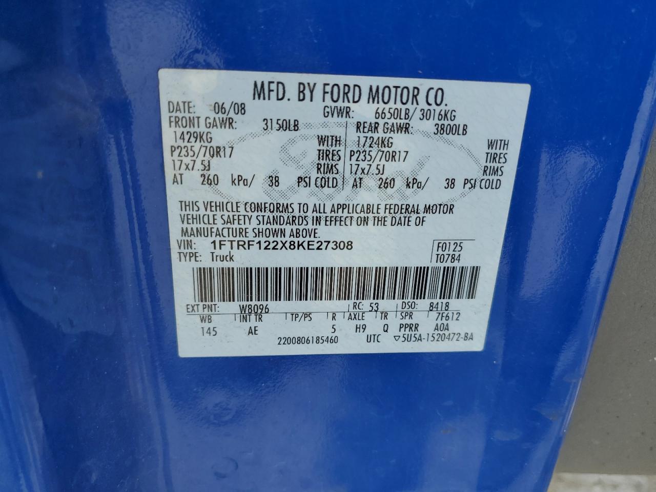 2008 FORD F-150