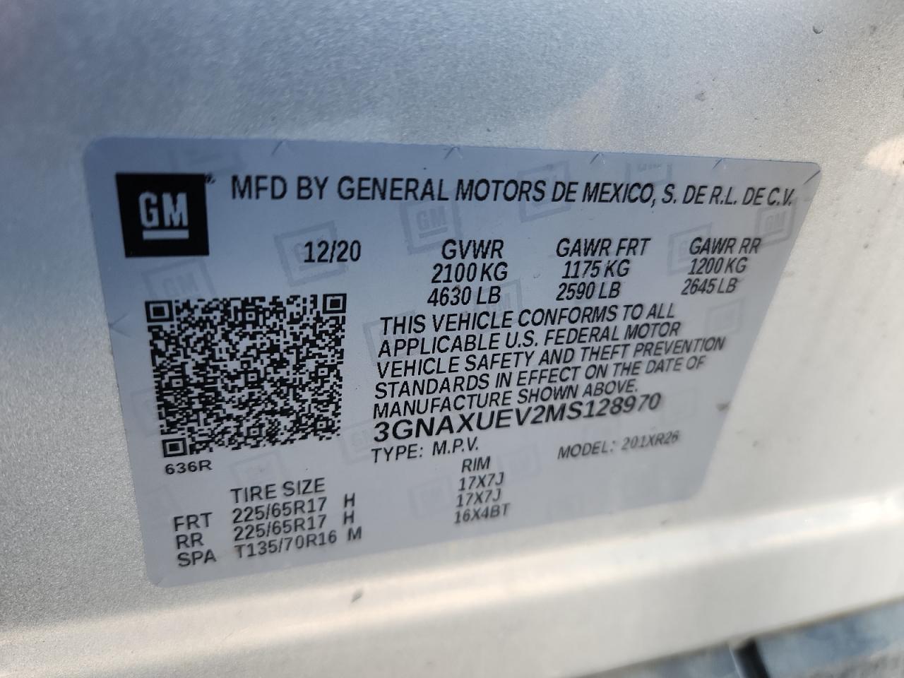 2021 CHEVROLET EQUINOX