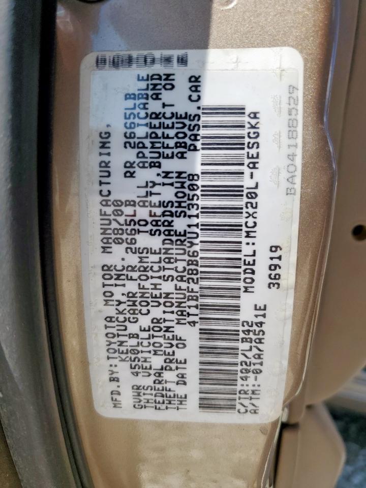2000 TOYOTA Avalon