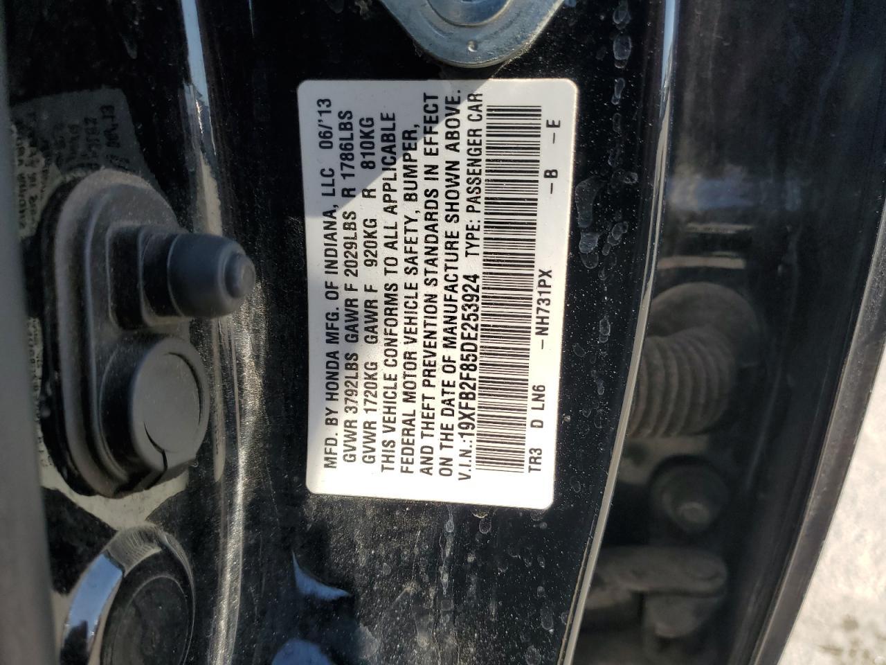 2013 HONDA CIVIC