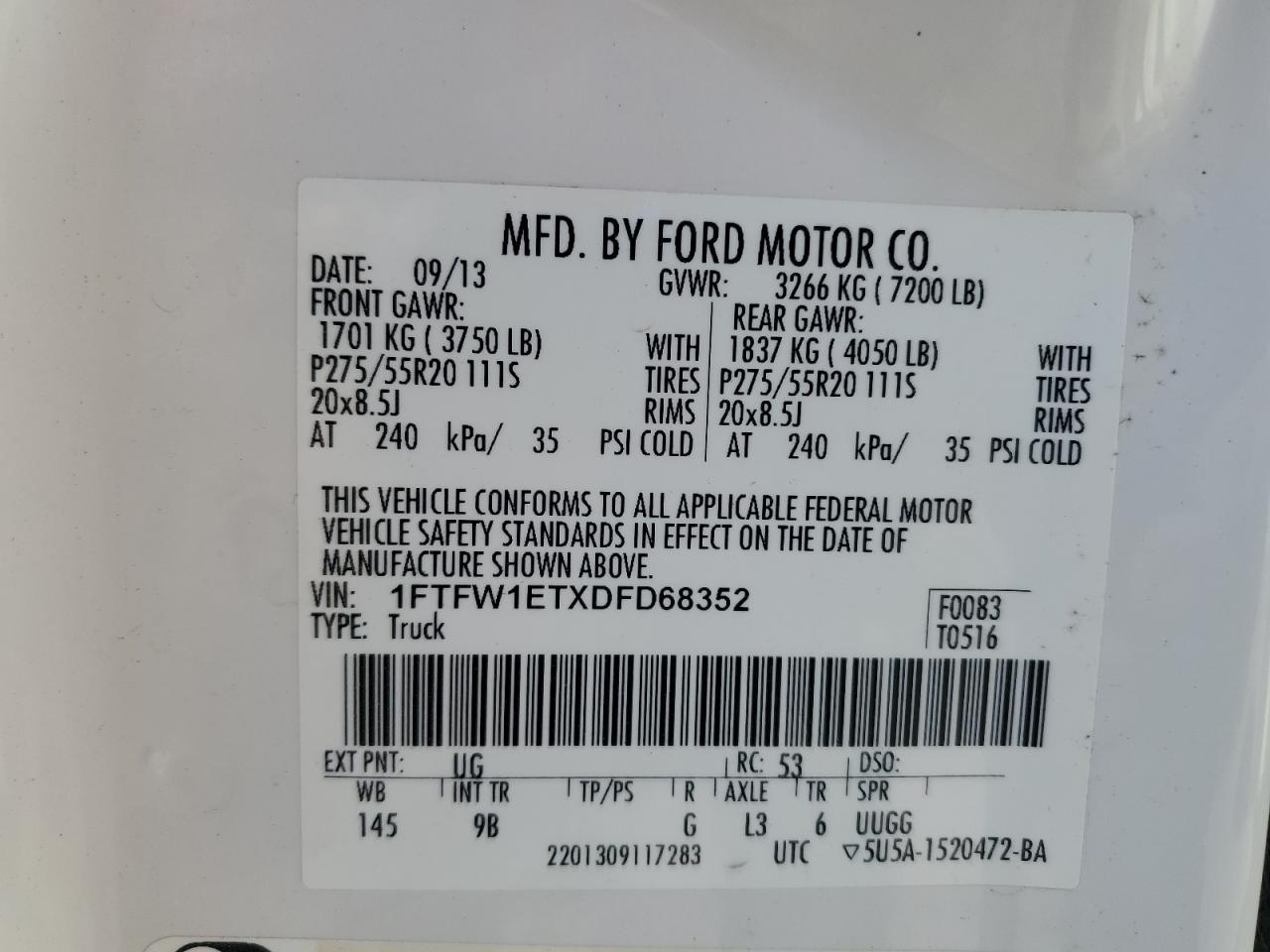 2013 FORD F-150