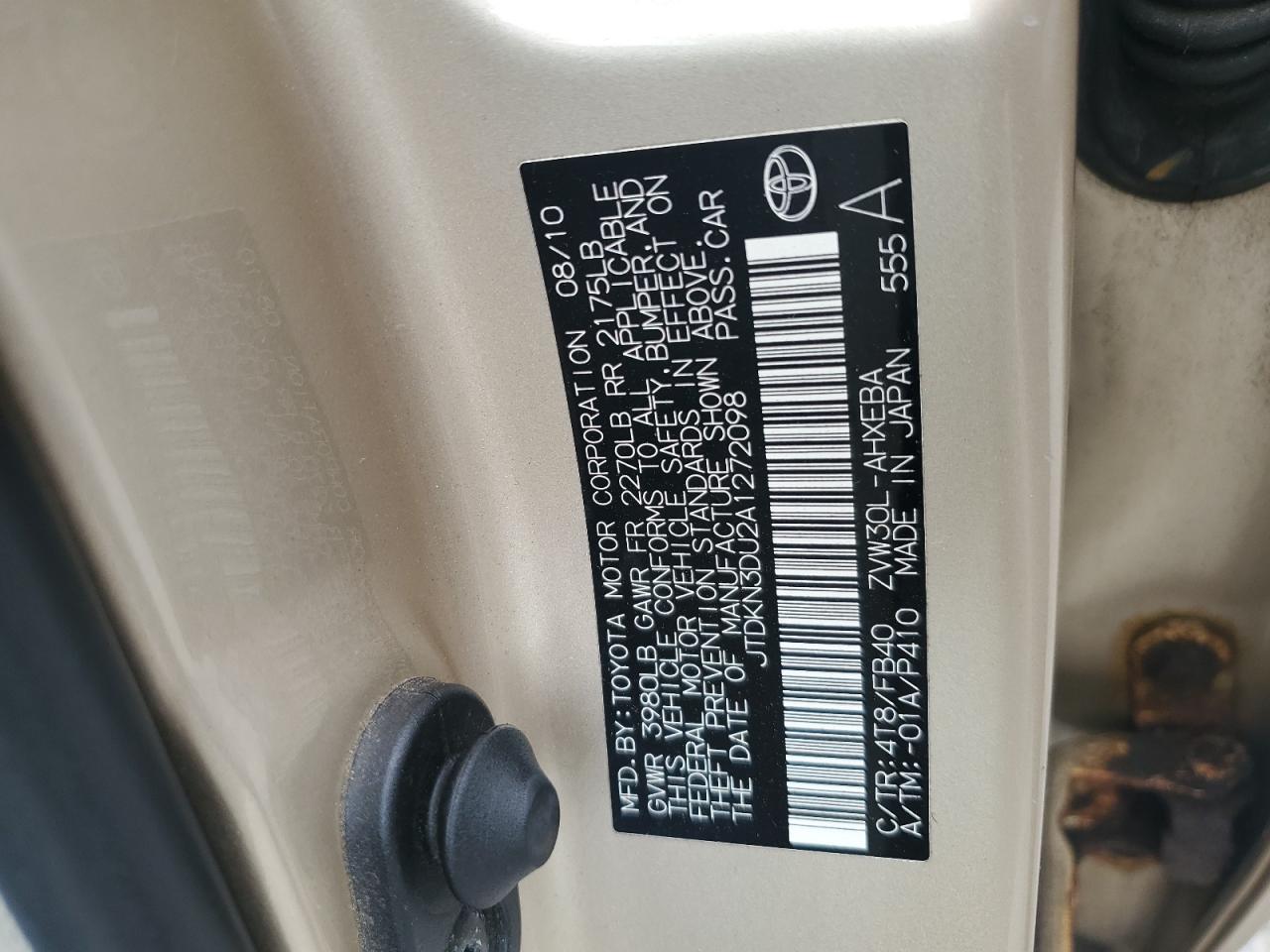 2010 TOYOTA PRIUS