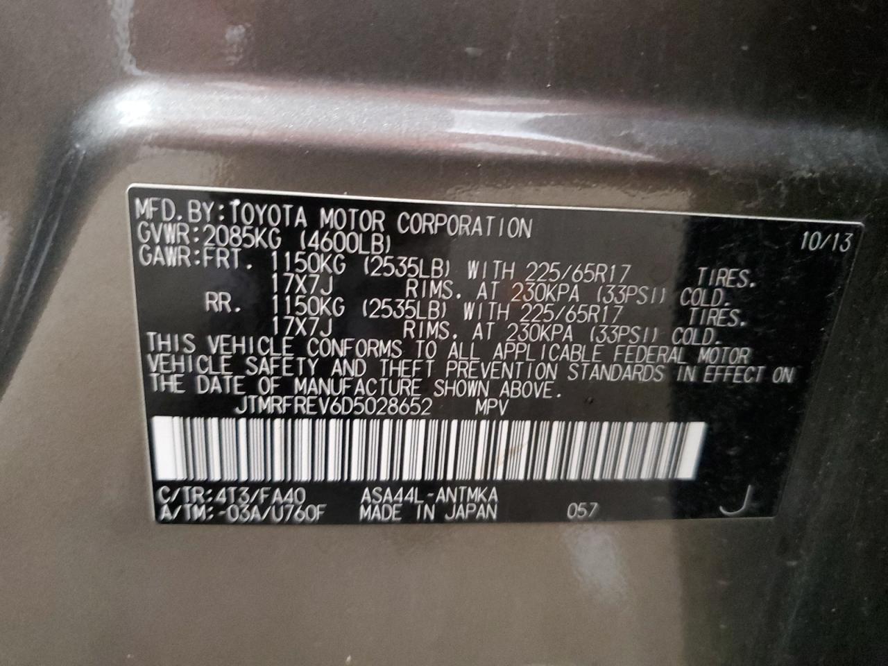 2013 TOYOTA RAV4