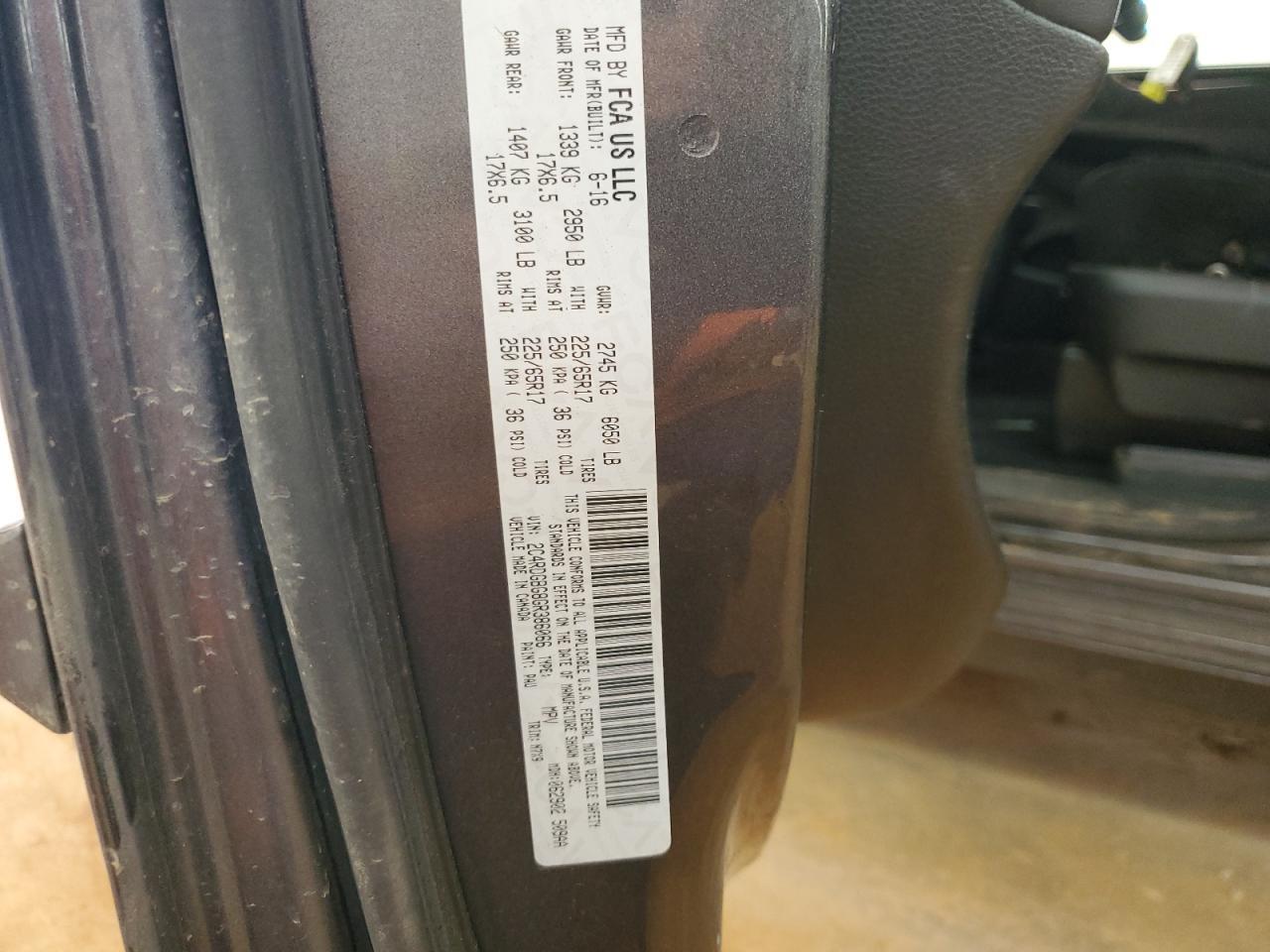 2016 DODGE GRAND CARAVAN