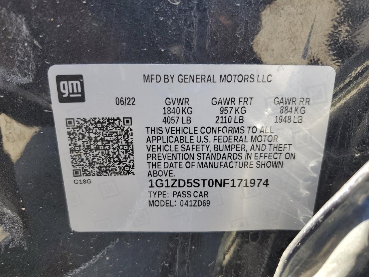 2022 CHEVROLET MALIBU