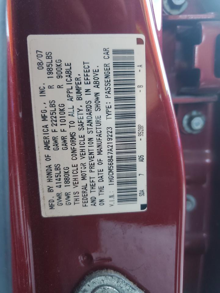 2007 HONDA ACCORD