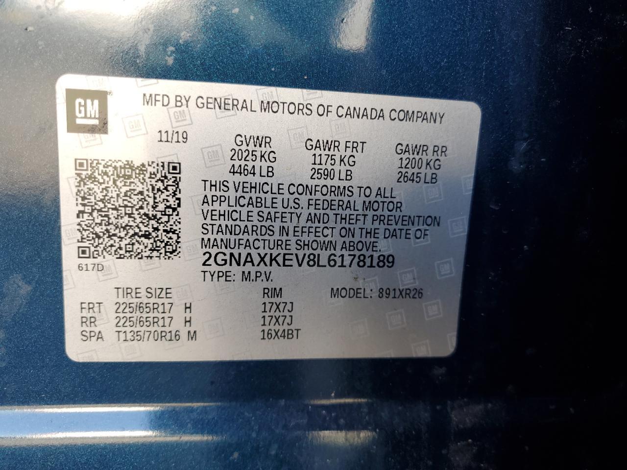 2020 CHEVROLET EQUINOX