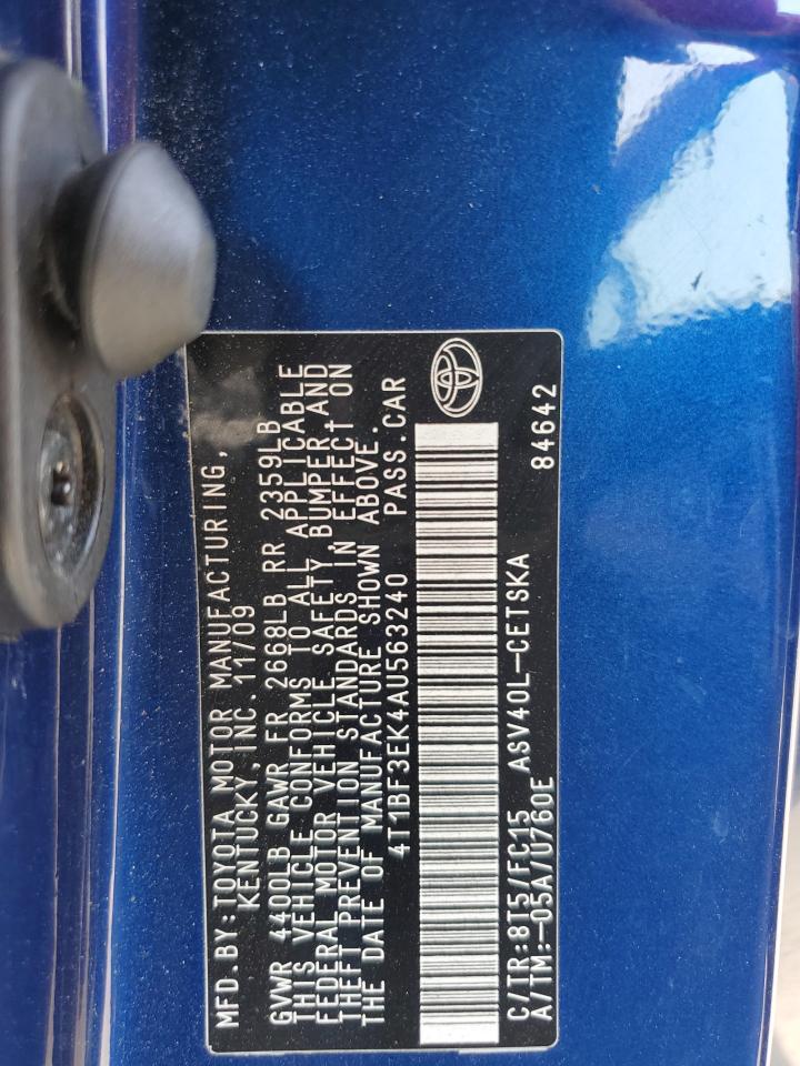 2010 TOYOTA CAMRY