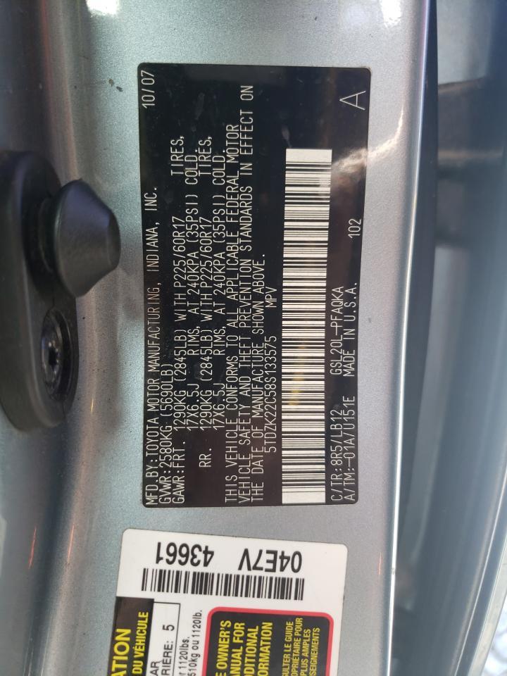 2008 TOYOTA SIENNA