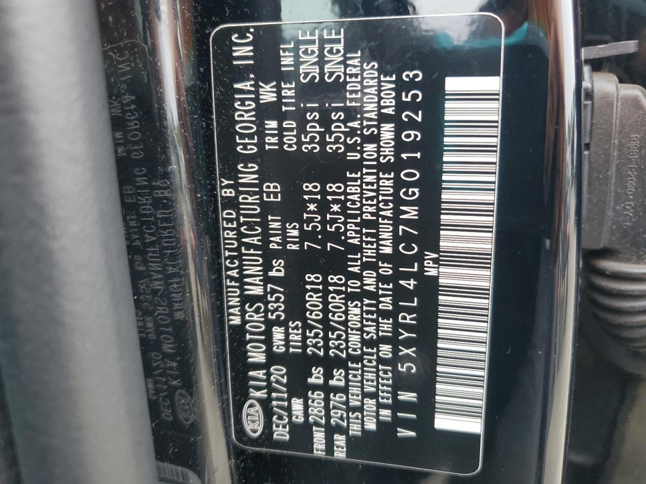 2021 KIA SORENTO