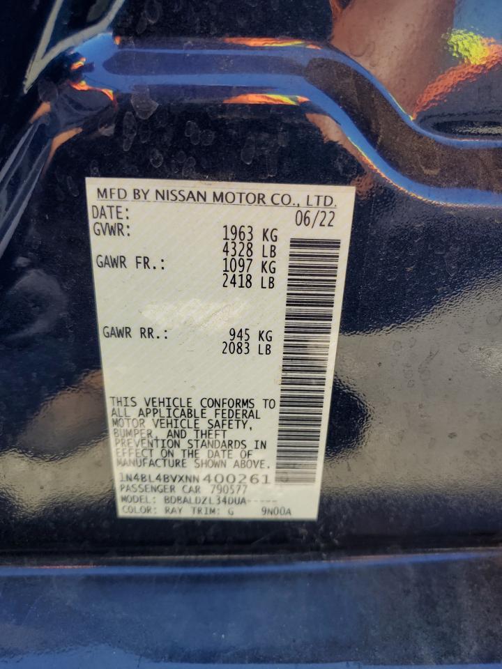2022 NISSAN ALTIMA