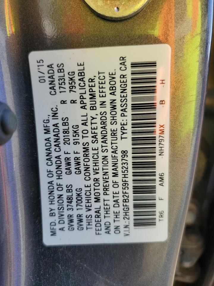 2015 HONDA CIVIC
