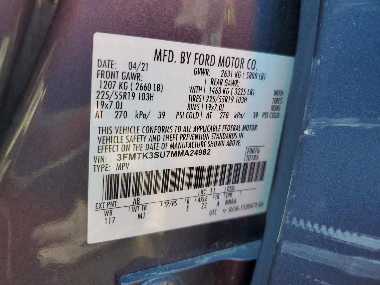 2021 FORD Mustang Mach-E