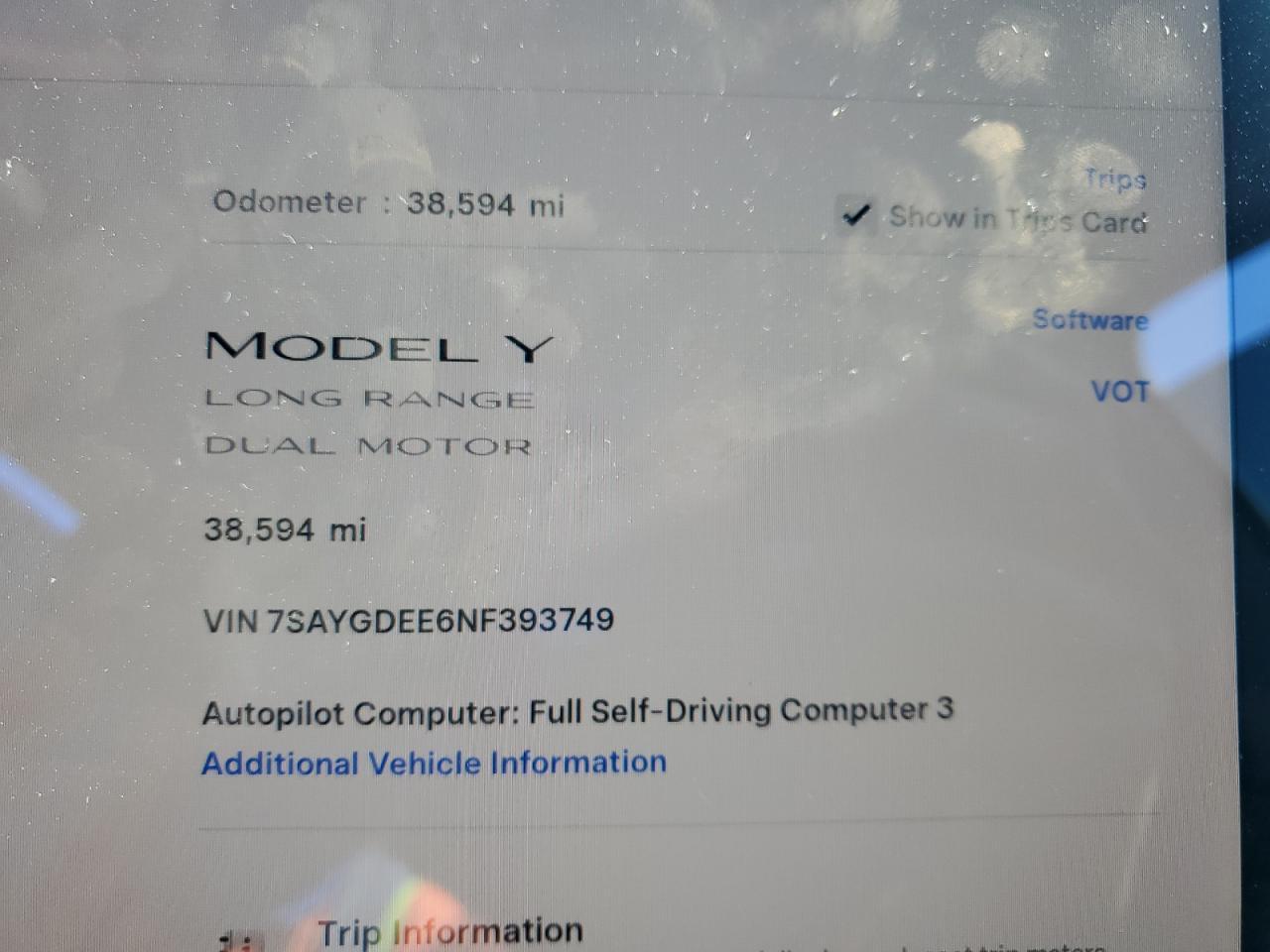2022 TESLA MODEL Y
