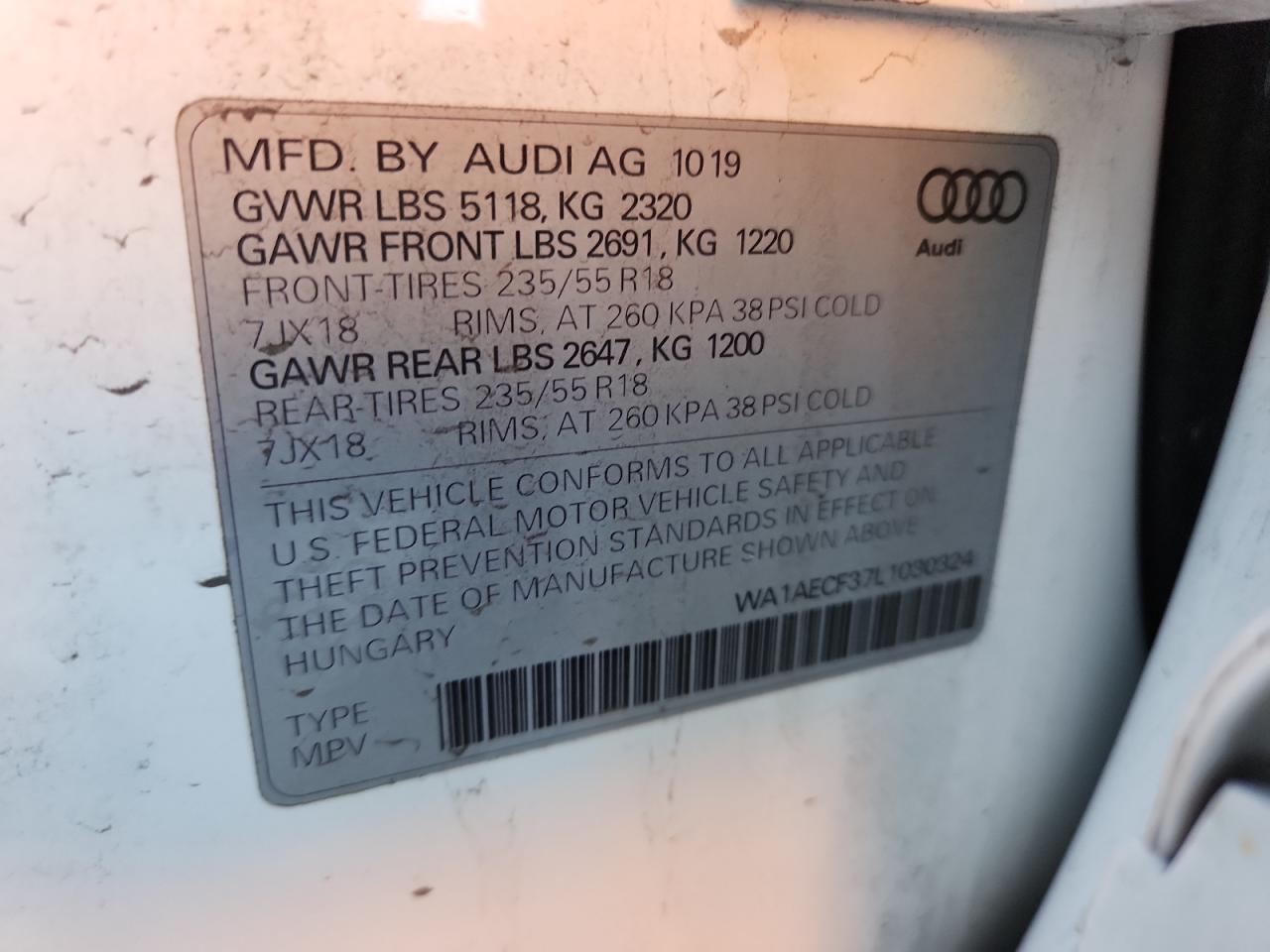 2020 AUDI Q3