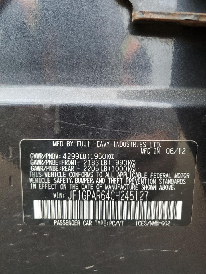 2012 SUBARU IMPREZA