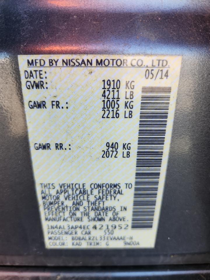 2014 NISSAN ALTIMA