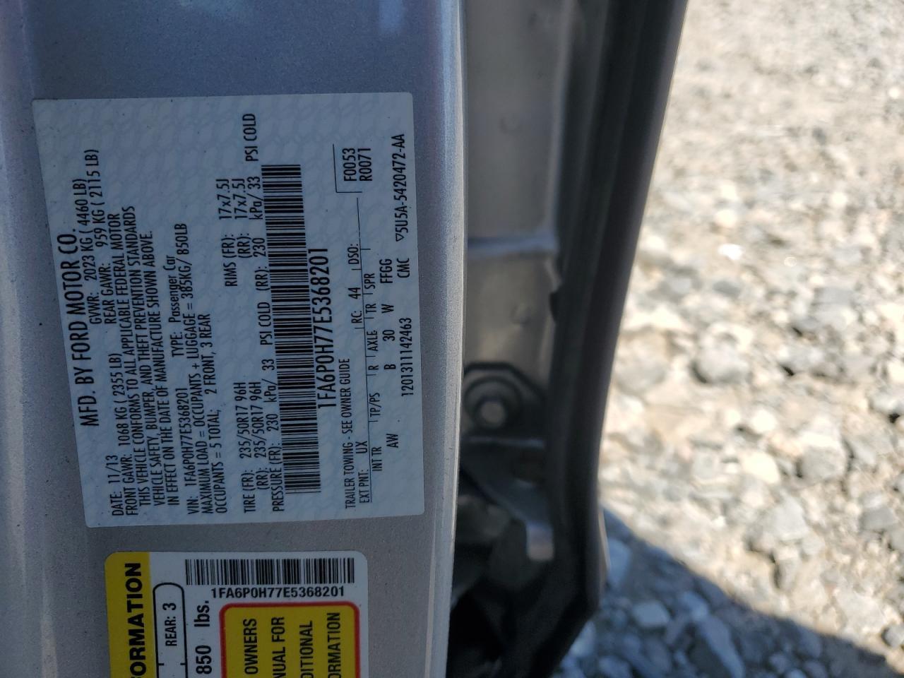 2014 FORD FUSION