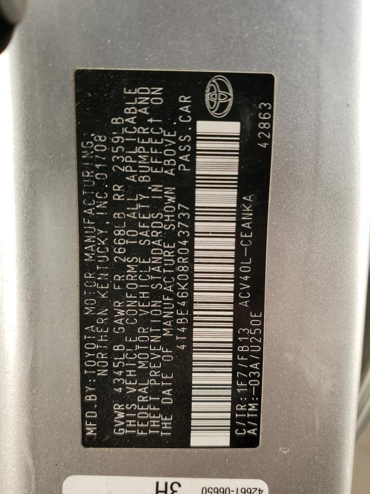 2008 TOYOTA CAMRY