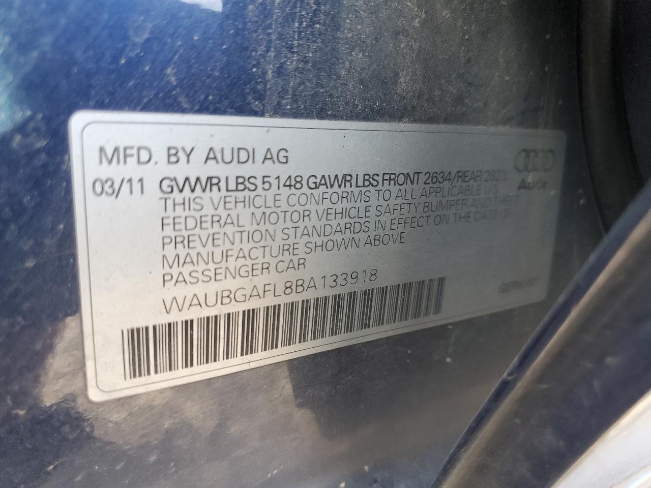 2011 AUDI S4
