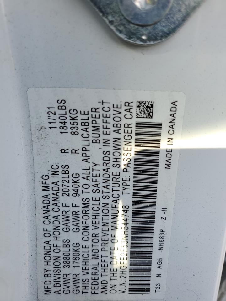 2022 HONDA CIVIC