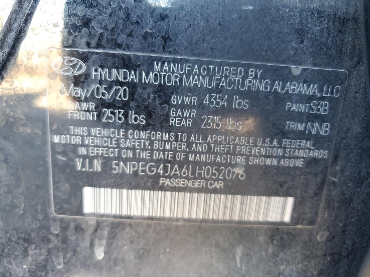 2020 HYUNDAI SONATA