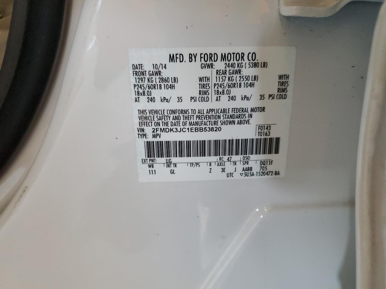 2014 FORD EDGE
