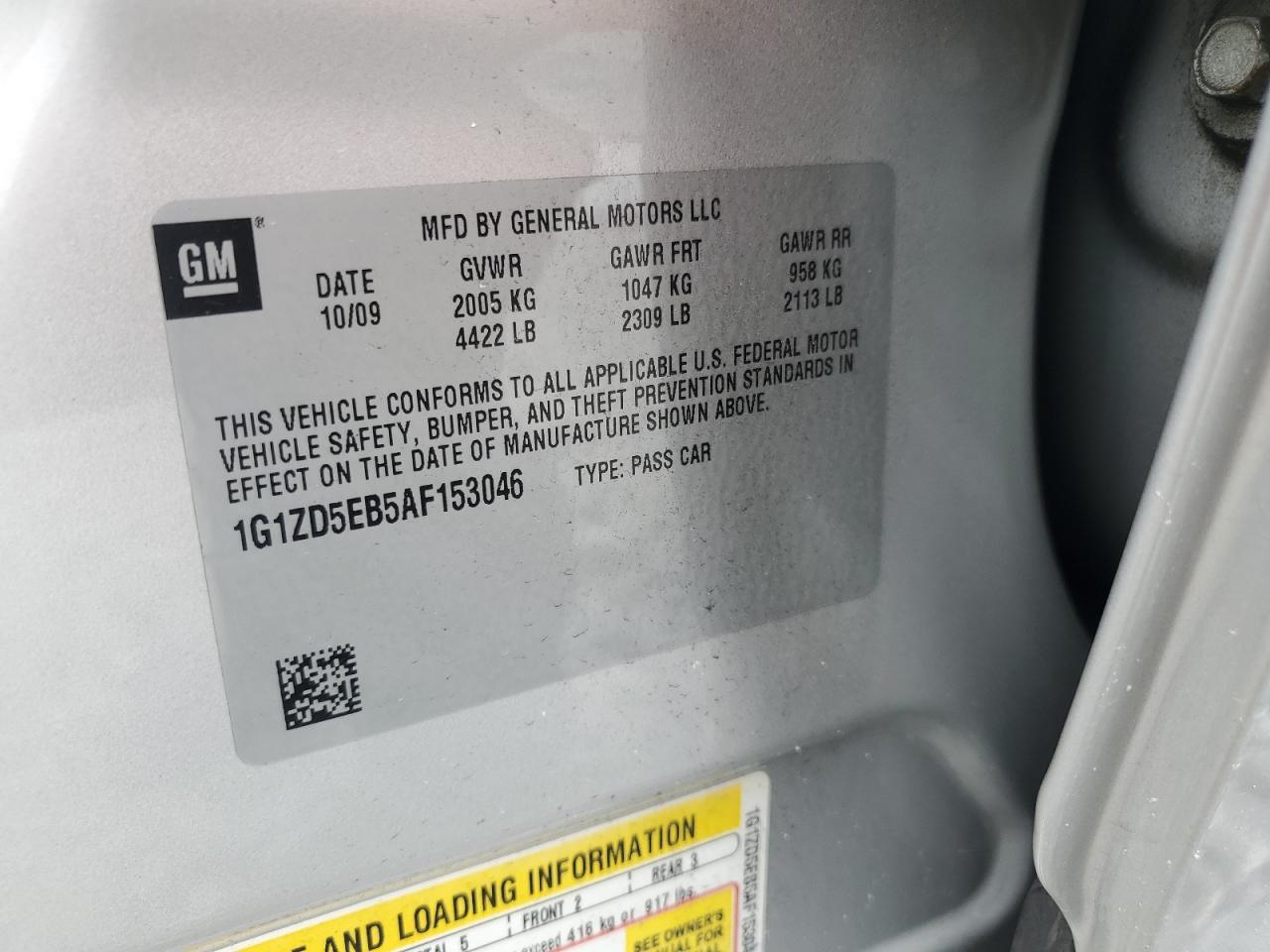 2010 CHEVROLET MALIBU