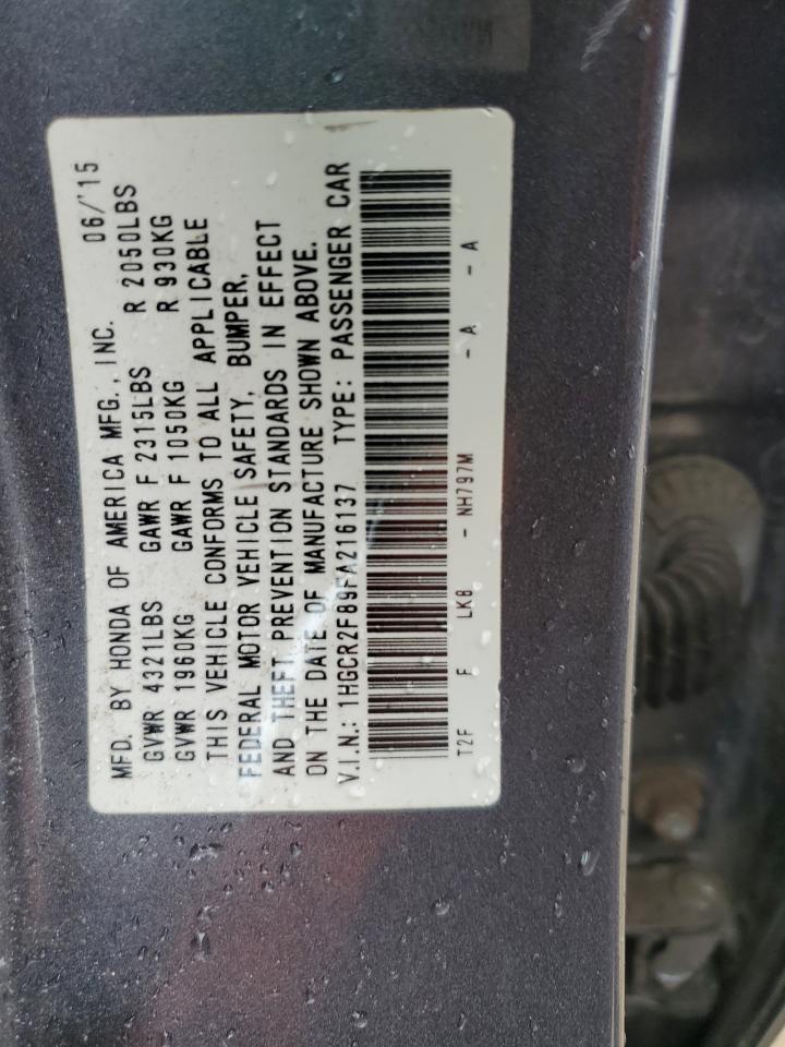 2015 HONDA ACCORD