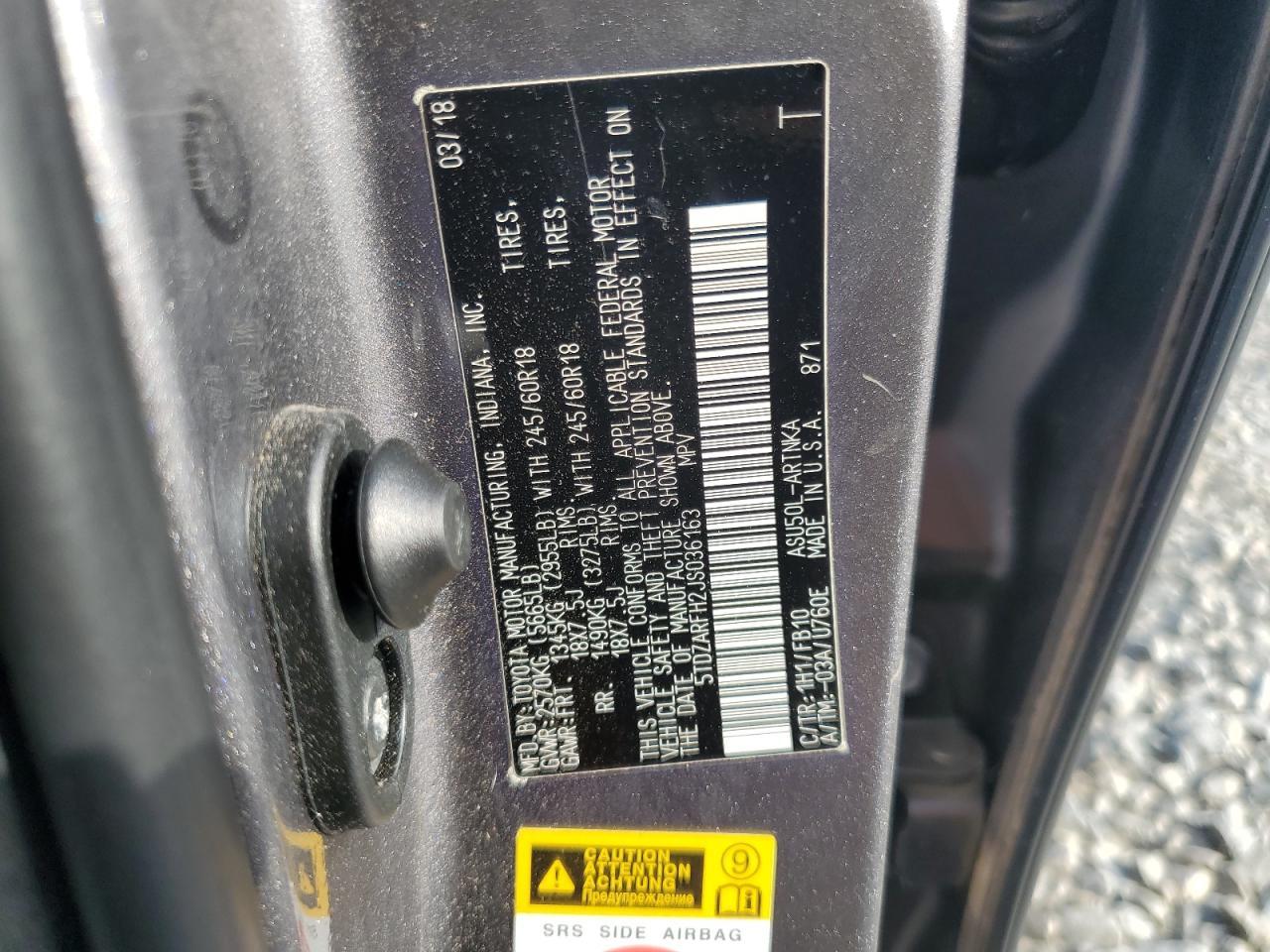 2018 TOYOTA HIGHLANDER