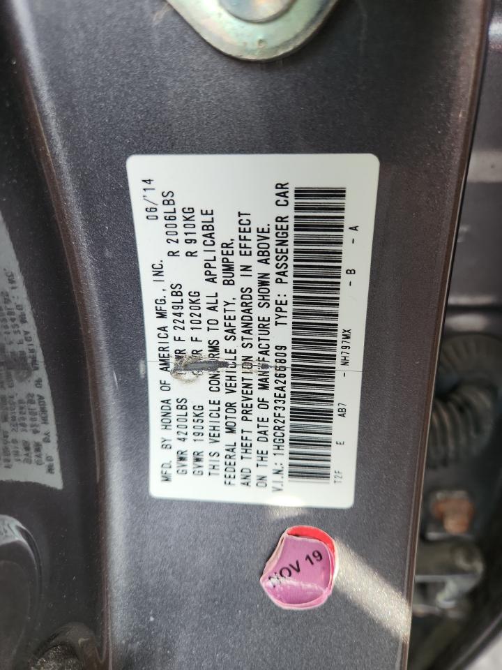 2014 HONDA ACCORD