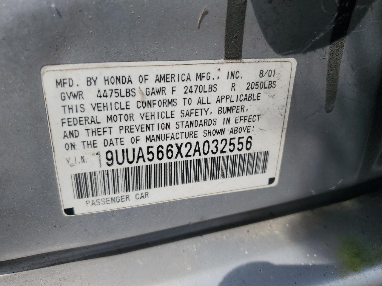 2002 ACURA TL