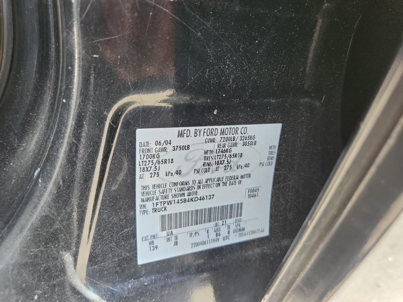2004 FORD F-150